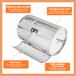 Grille rotative en acier inoxydable