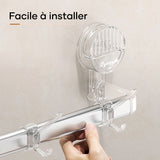 Porte-serviettes à ventouses