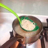 Scolapasta a foglia verde