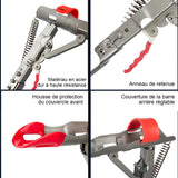 Porte-canne à pêche automatique à ressort