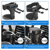 Porte-gobelets pour bouches d'aération de voiture