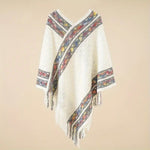 Pull Poncho à franges