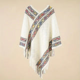 Pull Poncho à franges