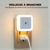 Veilleuse carrée à commande lumineuse