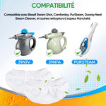 Chiffons microfibres pour nettoyeur à vapeur universel