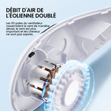 Ventilateur de cou sans pales portable rechargeable