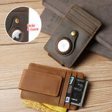 Porte-cartes en cuir Localisateur