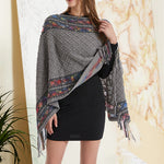 Pull Poncho à franges
