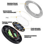 Lampe solaire LED pour le sol