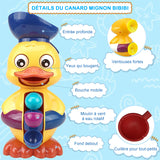 Jouets de bain à roue hydraulique en forme de canard