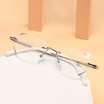 Lunettes de lecture sans monture anti-lumière bleue à la mode
