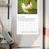 Calendrier mural Big Cocks 2024 - Une collection élégante de photos de coqs
