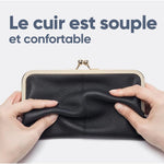 Portefeuille en cuir PU de grande capacité