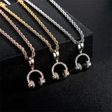 Collier à pendentif d'écouteurs