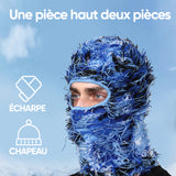 Masque en tricot farfelu
