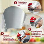 Bouclier verseur en acier inoxydable
