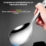 Cuillère à riz antiadhésive en acier inoxydable épaissi