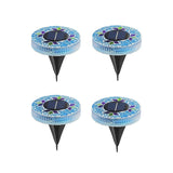 Lampes solaires à disque mosaïque
