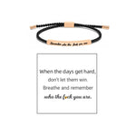 Bracelet Inspire tressé et ajustable