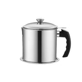 Pot à huile en acier inoxydable avec filtre