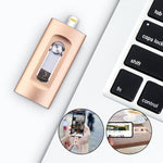 Clé USB haute capacité 3 en 1 avec sécurité par empreinte digitale