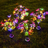 Lampes solaires papillon pour jardin