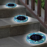 Lampes solaires à disque mosaïque