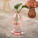 Vase à bourgeons champignon en verre fait main