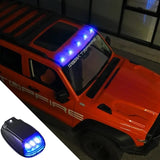 Luz estroboscópica RGB para techo de coche solar