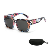 Lunettes de Soleil Carrées Polarisées avec Design Enveloppant