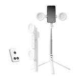 Bâton de selfie 6 en 1 avec lumière d'appoint