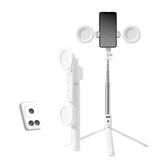 Bâton de selfie 6 en 1 avec lumière d'appoint