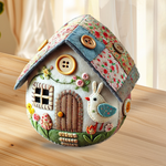 Kit de bricolage pour la maison de l'œuf en feutre patchwork