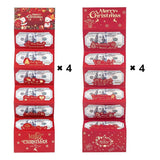 Sobre Rojo de Navidad Plegable con 6 Compartimentos