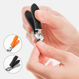 Coupe-Ongles Incurvé Anti-Projection à Large Ouverture