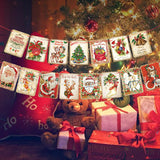 Cartes de Noël à l'Aquarelle Vintage