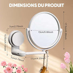 Miroir mural double face