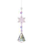 Pendentif en cristal flocon de neige