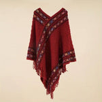 Pull Poncho à franges
