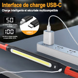 Lampe de travail LED rechargeable magnétique