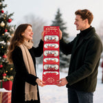 Sobre Rojo de Navidad Plegable con 6 Compartimentos