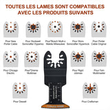 Lames d'outils oscillants à bord incurvé (20 PCS)