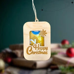 Décoration de Noël pour pince à billets en bois