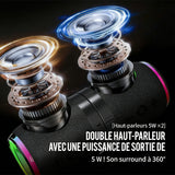Enceinte Bluetooth magnétique séparable 2 en 1