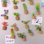 Mini Plante Décoratif Polyvalent de Voiture et Frigo
