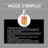 Spray de soin cutané pour chien contre puces et tiques