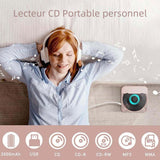 Lecteur CD portable compatible Bluetooth