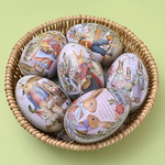 Œufs en fer colorés Lapin Pâques