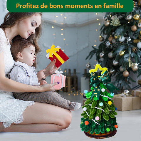 Arbre de Noël en bâtonnets torsadés