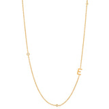 Collier à diamants avec lunette pour les initiales